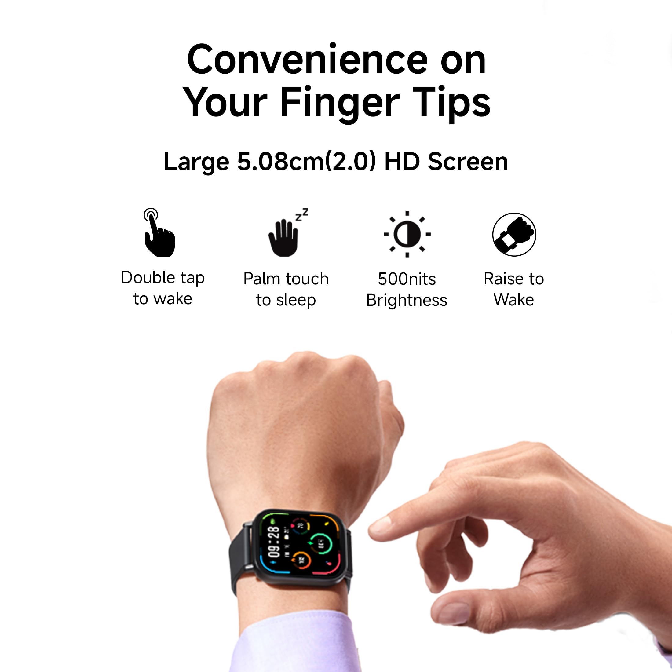 Redmi Watch 5 Active, 2" Display, Metal Body, 18 Day Battery, Bluetooth Calling, Advanced AI Noise Cancellation, Alexa, Matte Silver