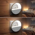 Robustt Sensor Night Light - Pack of 1 | Round Shape | White LED Light | ABS Material | Automatic On/Off | Night Light for Bedroom | Smart Light Sensor