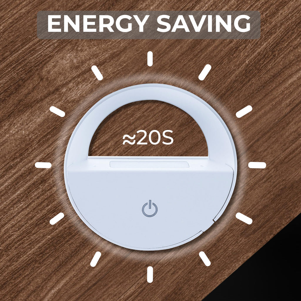 Robustt Sensor Night Light - Pack of 1 | Round Shape | White LED Light | ABS Material | Automatic On/Off | Night Light for Bedroom | Smart Light Sensor