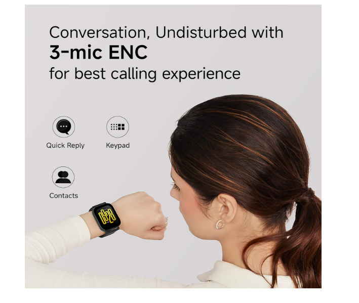 Redmi Watch 5 Active, 2" Display, Metal Body, 18 Day Battery, Bluetooth Calling, Advanced AI Noise Cancellation, Alexa, Matte Silver