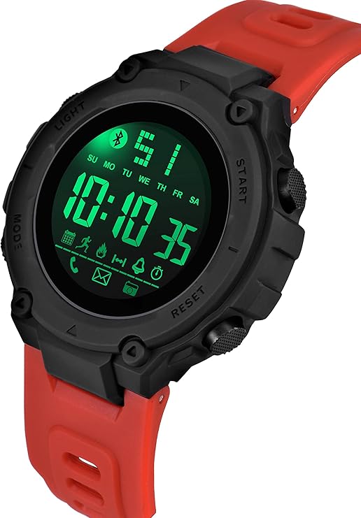 Shocknshop Digital Sports Stylish Multifunctional Electronic LED Black Dial Wrist Watch for Men Boys -WCH78