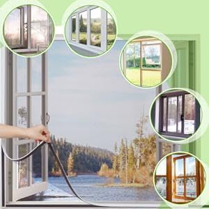 Fiberglass Mosquito Net Pre Stitched with Fastener Tape on All Four Borders Window Mosquito Net, 120 GSM Fiberglass Insect Net Grey Color - Size 80cm X 150cm - Image 5