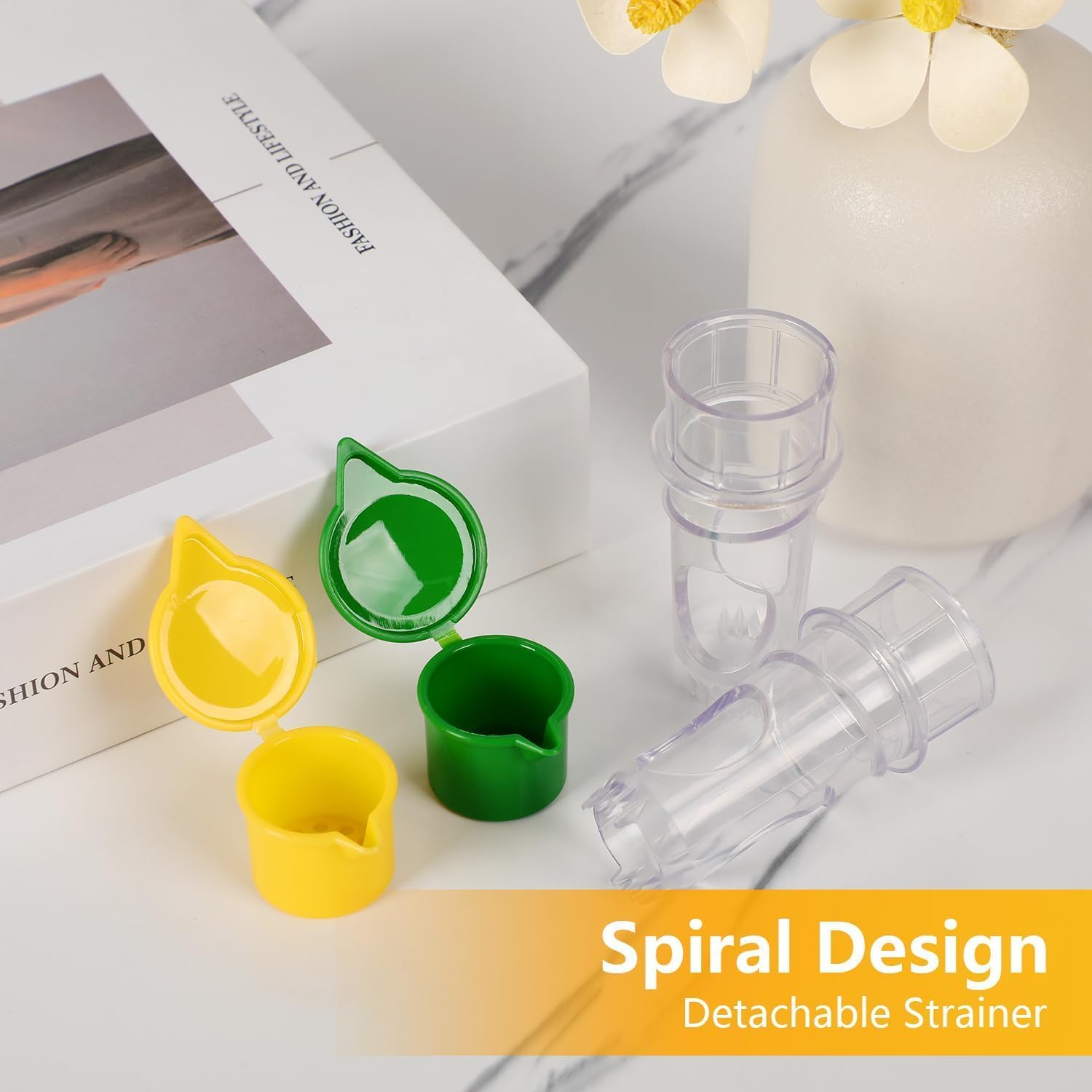 Lemon Lid Screw Top Squeezer 1 Pcs Citrus Juicer with Juice Dispenser Lid - Image 2