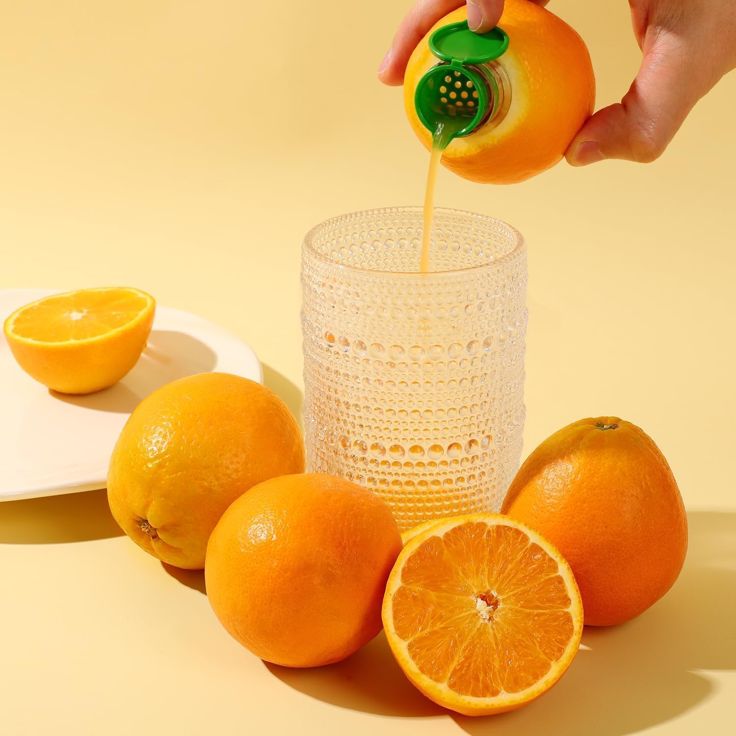Lemon Lid Screw Top Squeezer 1 Pcs Citrus Juicer with Juice Dispenser Lid