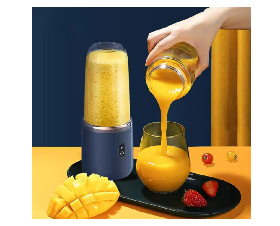 Portable Blender Electric Juicers Fruit Mixers USB Rechargeable Smoothie Mini Personal Juicer 6 Blades 3Gears With 1500 Mah Rechargeable Battery-Smoothie Blender - Image 3