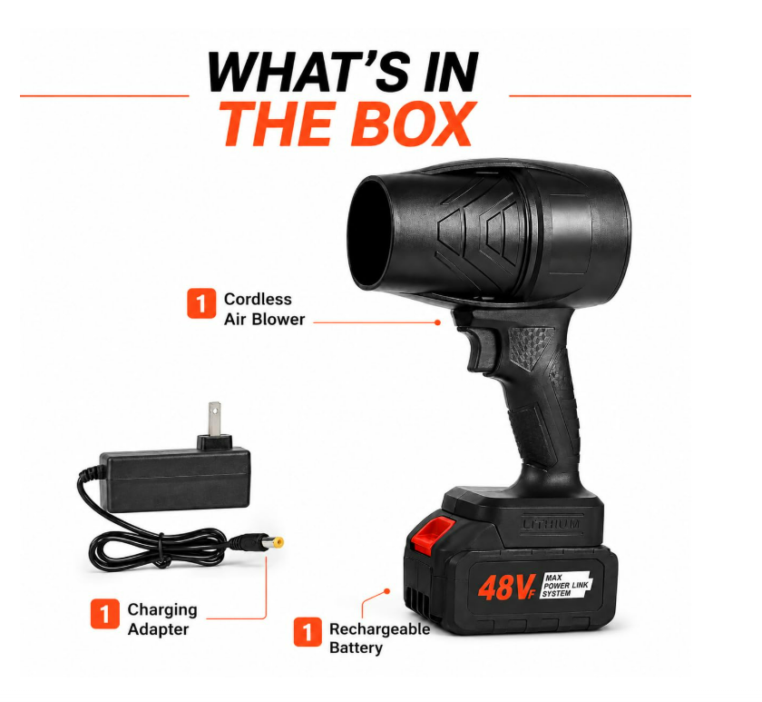 Handheld air Blower Cordless Car Dryer Jet AiR Fan Compressed AiR Duster Portable Dust Cleaner Leaf Blower - Image 4